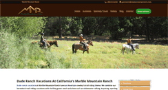 Desktop Screenshot of marblemountainranch.com